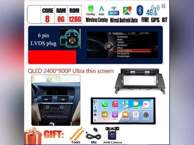 ÉCRAN ANDROID TOUCHSCREEN BMW X3, X4 - NEUF DANS BOITE