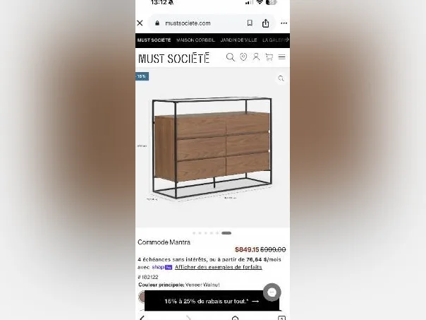 Commode 6 tiroirs - MUST Société thumbnail 8