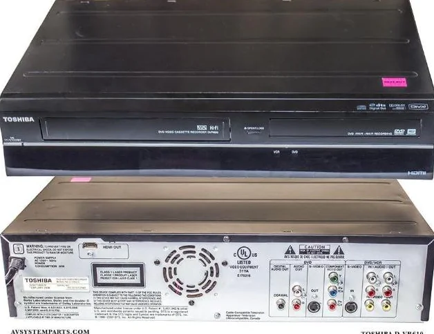 Lecteur enregistreur combo DVD et VHS, HDMI TOSHIBA télécommande thumbnail 7