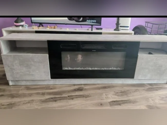 Meuble tv avec foyer