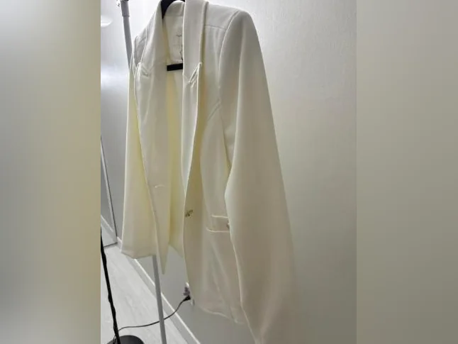 Blazer blanc thumbnail 3
