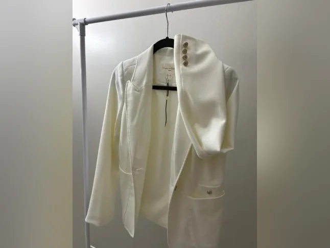 Blazer blanc thumbnail 4