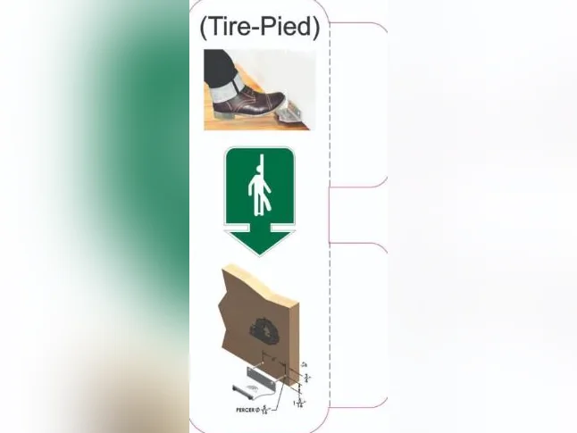 tire pieds