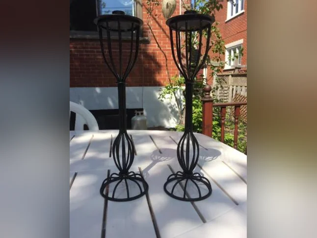 PAIRE DE CHANDELIERS POUR CHANDELLE / CANDLESTICK PAIR