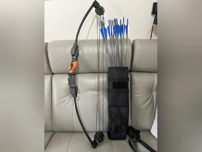 Arc de pratique avec 12 flèches en carbone