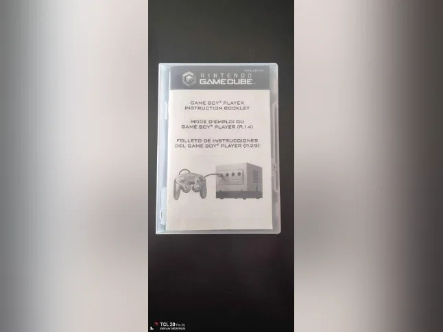 Disque de démarrage & mode d'emploi Nintendo GameCube Game Boy Player Start-Up Disc & instruction booklet