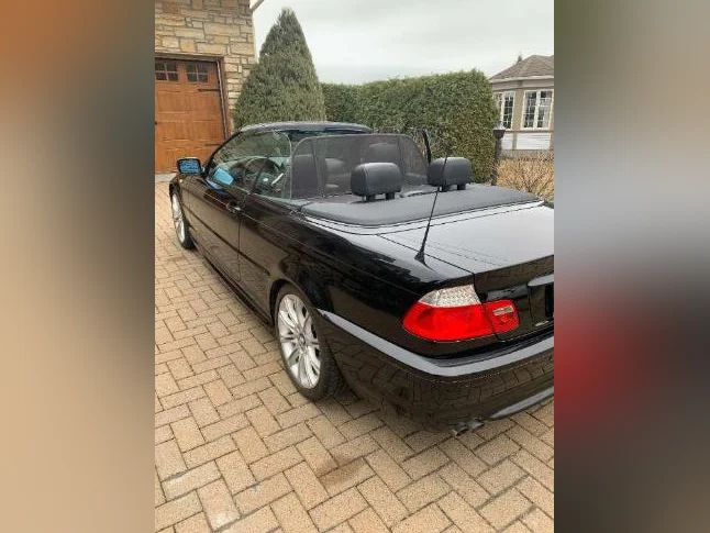 2006 E46 BMW 330Ci Cabriolet noire. thumbnail 4