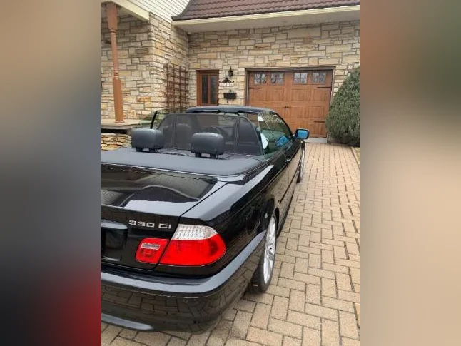 2006 E46 BMW 330Ci Cabriolet noire. thumbnail 5