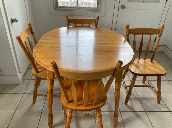 Wooden table set