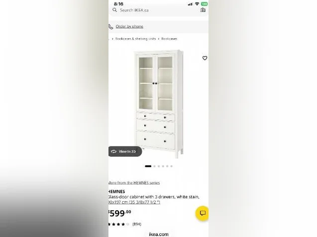 IKEA HEMNES white hutch 2