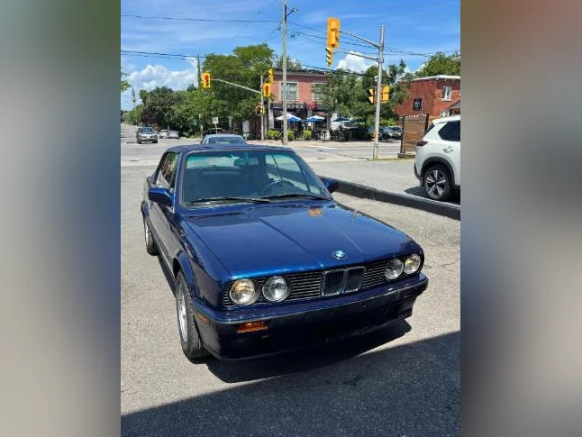 BMW convertible 325I 1991 bleue thumbnail 10