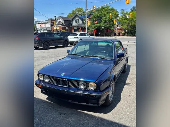 BMW convertible 325I 1991 bleue thumbnail 2