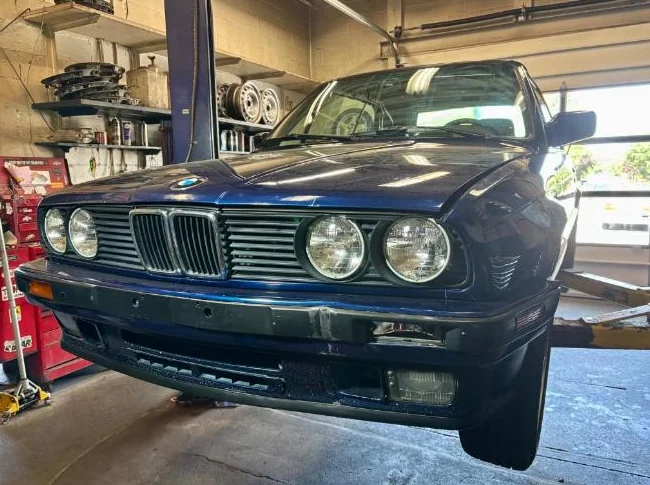 BMW convertible 325I 1991 bleue thumbnail 5