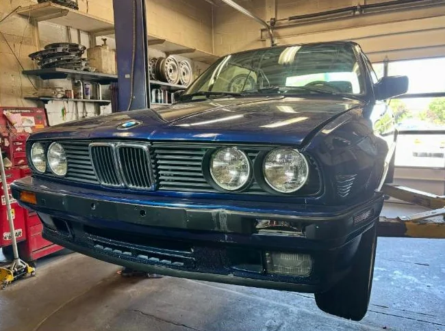BMW convertible 325I 1991 bleue thumbnail 8