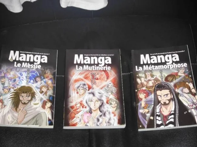 3 livres de bandes dessinées chrétien