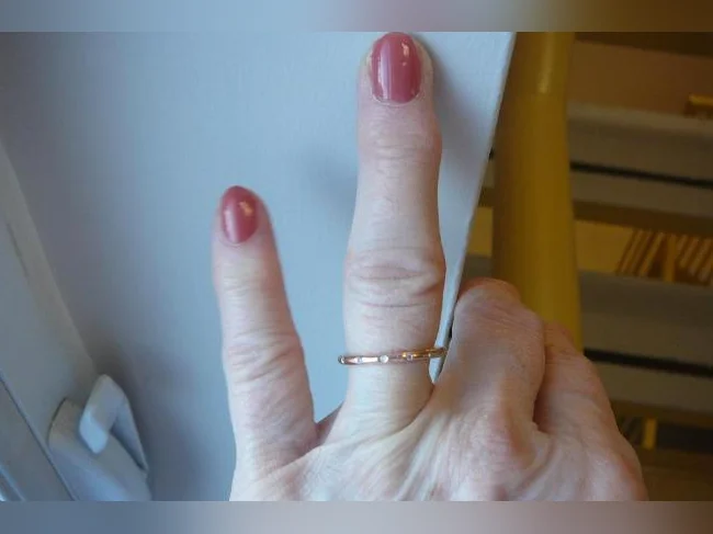 JONC éternité , PANDORA ,argent sterling , plaqué OR rose ( 7.5 ) thumbnail 5