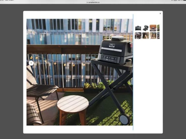 Barbecue Ninja fumoir Air fryer avec support thumbnail 3