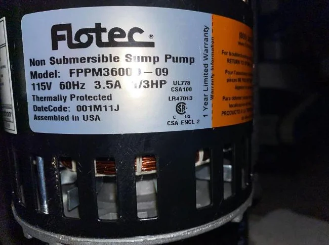 Pompe de puisard (Sump pump) sur pied 1/3 HP thumbnail 3