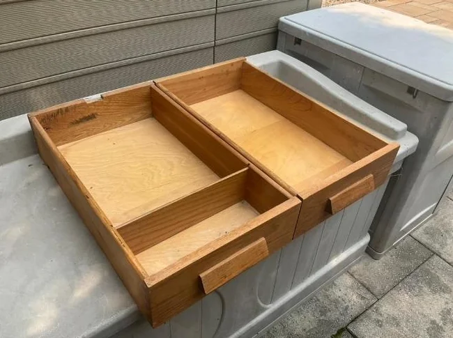 Boîtes de rangement en bois de qualité idéal sous le lit thumbnail 2