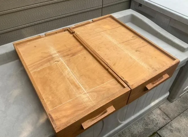Boîtes de rangement en bois de qualité idéal sous le lit thumbnail 3