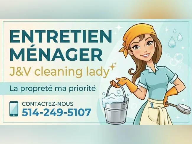 Femme de ménage cleaning lady
