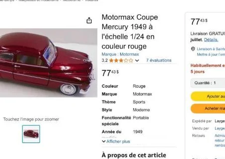 Autos de collection de Qualité, Ford,Mercury, thumbnail 9