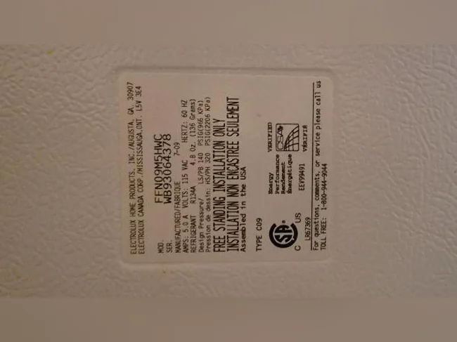 Congélateur Frigidaire 17 pieds cubes thumbnail 4