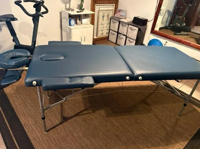 table portative de massage avec accesoires