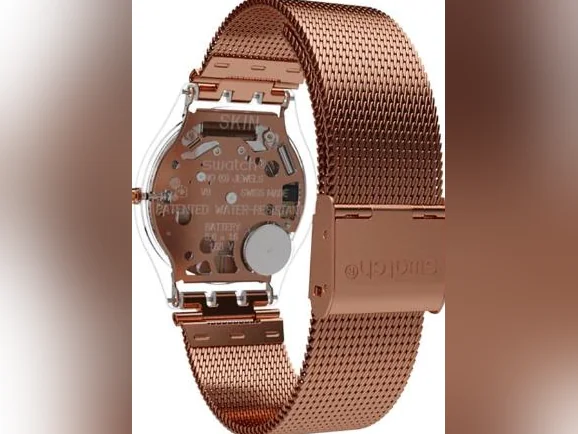 Montre Swatch Skin pour femme - rose doré thumbnail 2