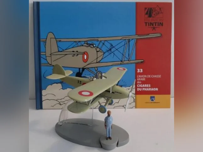En avion Tintin, éditions Hachette, modèle réduit. thumbnail 2