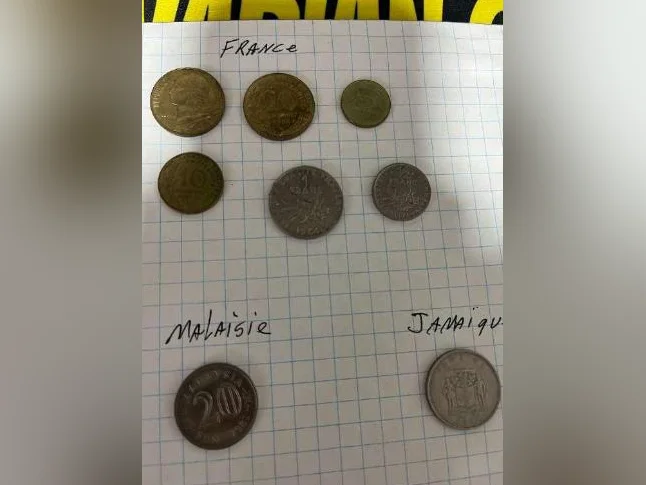 lot pièces étrangere
