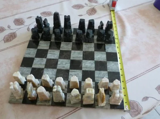 Jeux d'échec en marbre