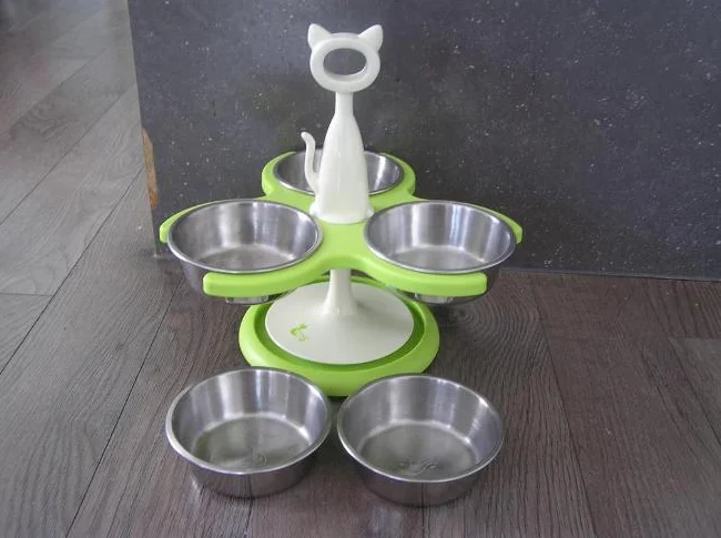 Catswall Design - Support à 3 bols surélevés (Raised 3 bowls)