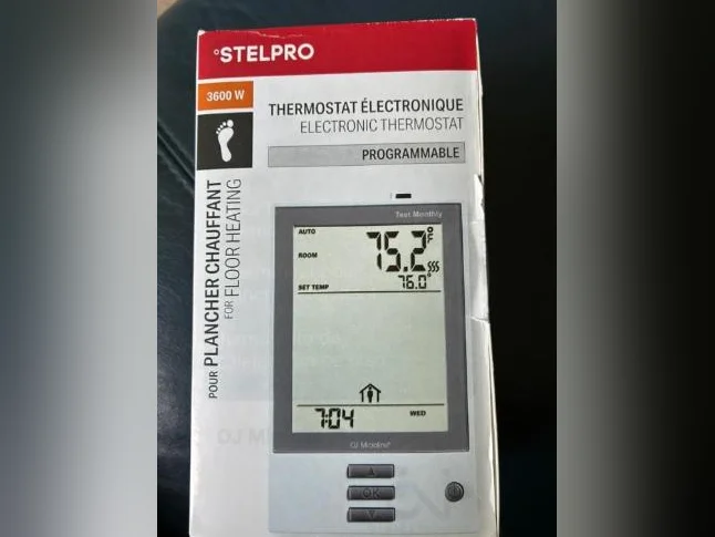 Thermostat électronique programmable Stelpro