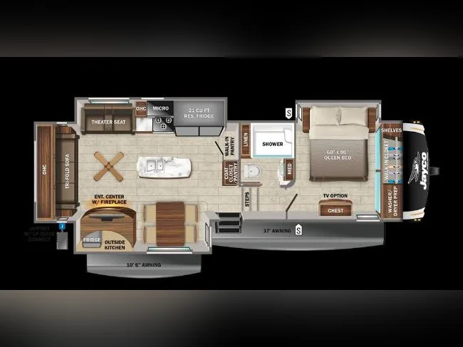 Setup complet - Fifthwheel Jayco Eagle 2022 - 317RLOK thumbnail 4