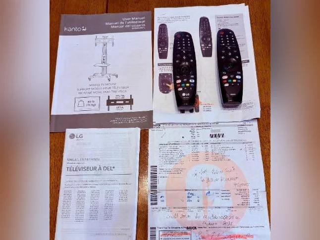 TV LG 65’’-Smart TV avec Pied Ajustable- $600 thumbnail 5