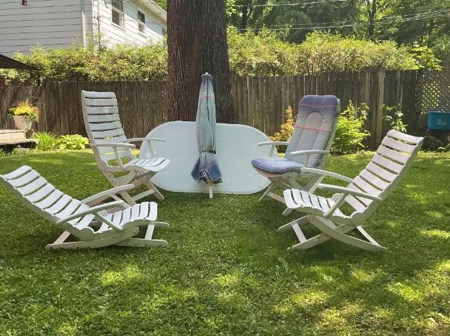 Ensemble de meubles de jardin en résine de synthèse thumbnail 2
