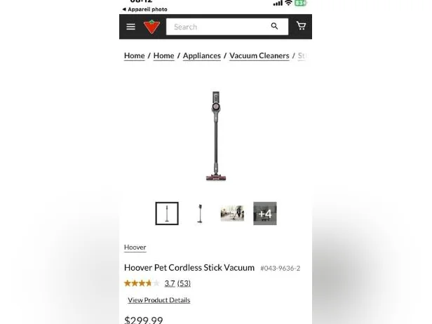 Aspirateur à batterie neuve dans ça boîte thumbnail 3