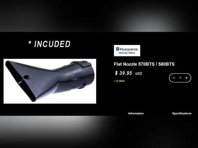 Souffleuse à feuilles HUSQVARNA 580BTS thumbnail 3