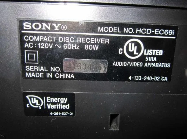 Chaine Stéréo SONY model MHC-EC69i thumbnail 4