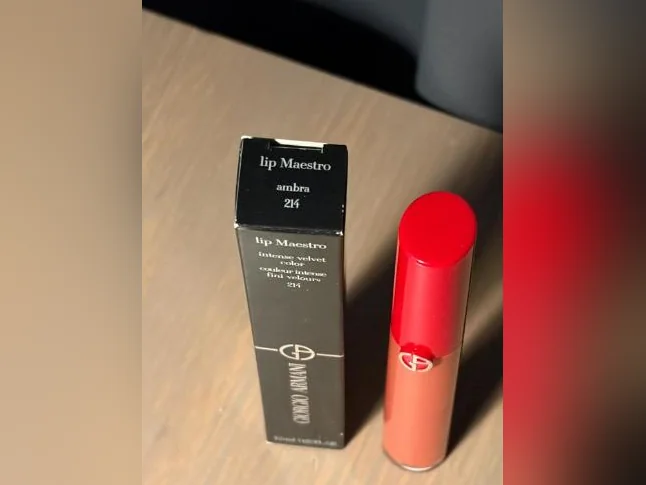 4 Giorgio Armani (Lip Maestro) no:214 ambra *NEUF* 5$/ch thumbnail 3