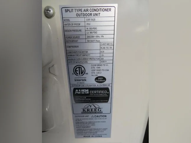 AIR CLIMATISÉ KREGG, 18000 BTU, CHAUD ET FROID thumbnail 3