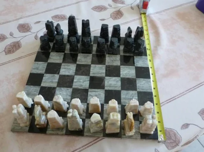 Jeux d'échec en marbre