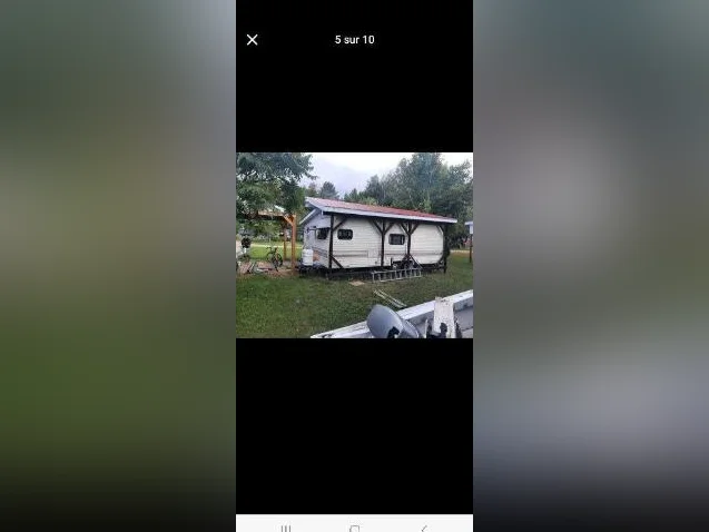 à qui la chance super belle roulotte à vendre avec extension terminer intérieur extérieur à baie du diable a ferme-neuve thumbnail 7