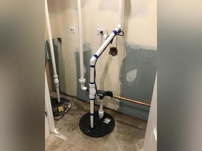 Installation de Pompe de Puisard et Drain de Sous-sol