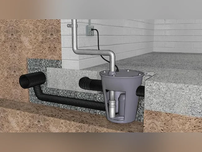 Installation de Pompe de Puisard et Drain de Sous-sol thumbnail 2