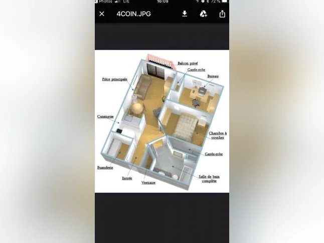 Condo appartement a louer 3.5 Charlesbourg Quebec thumbnail 10