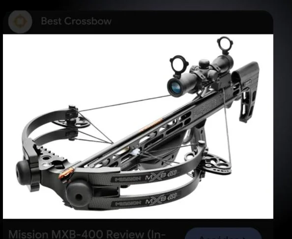 arbalete mission mxb 400 et tous les accessoires