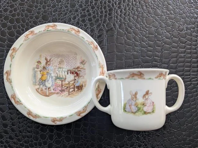 BUNNYKINS, Royal Doulton, bol/tasse enfant