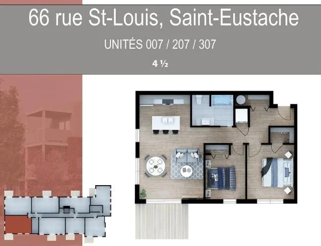 Appartements neufs 4 ½ à louer – Saint-Eustache thumbnail 10